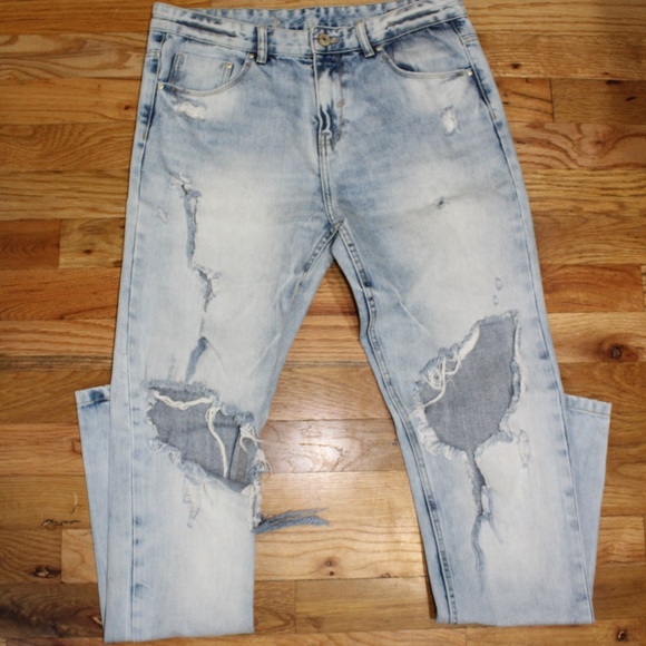 jeans rough look